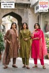 1790 By Ossm Style Chinon Hand Work Kurtis Set Size Combo 